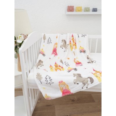 MKLuzkoviny.cz Dětská deka do postýlky mikroplyš Exclusive Kouzelné království – Zboží Dáma