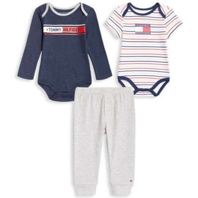 Tommy Hilfiger bodýčko a tepláčky pro chlapečka Logo Bodysuit 0 3 m