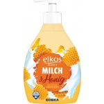 Elkos Mléko & Med tekuté mýdlo s dávkovačem 500 ml – Zboží Dáma