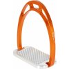 Doplněk k jezdeckým sedlům Equitaly Třmeny hliníkové Greep Soft 12,5cm orange