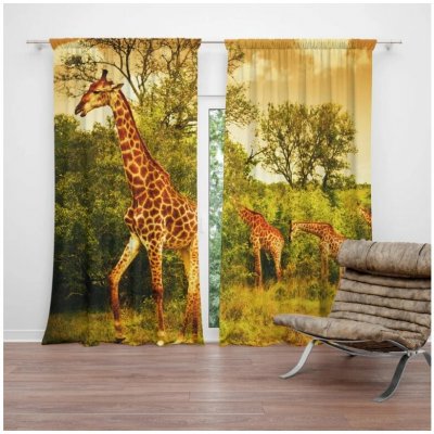 Sablio Závěs Žirafy: 2ks 140x250cm – Hledejceny.cz