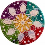 Nefertitis Stojánek z mastku na vonné tyčinky Květinová mandala 12,7 cm – Hledejceny.cz