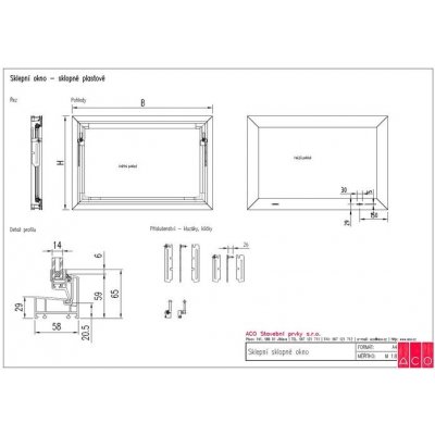 ACO Sklepní okno hnědé vyklápěcí plastové s mřížkou 40 x 40 cm dvojsklo 4+4 mm – Zboží Mobilmania