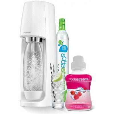 SodaStream Spirit White + sirup malina 500ml