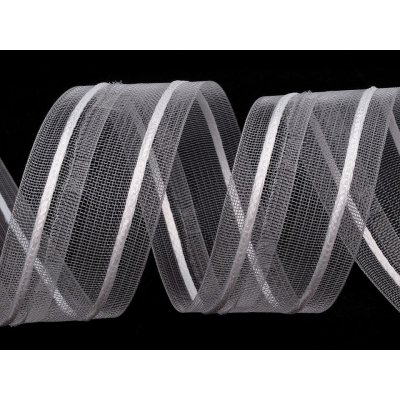 Záclonovka šíře 50 mm tužkové řasení, střední, transparent (bal. 50) – Zboží Dáma