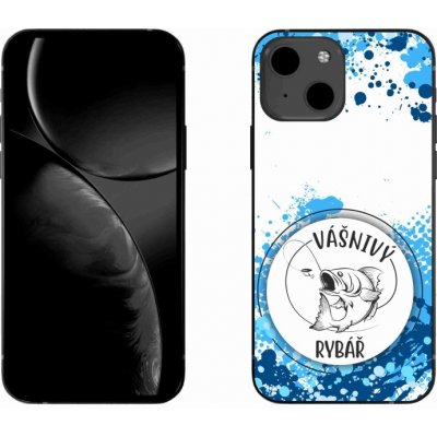 mmCase na iPhone 13 6.1 - vášnivý rybář bílé pozadí – Zboží Mobilmania