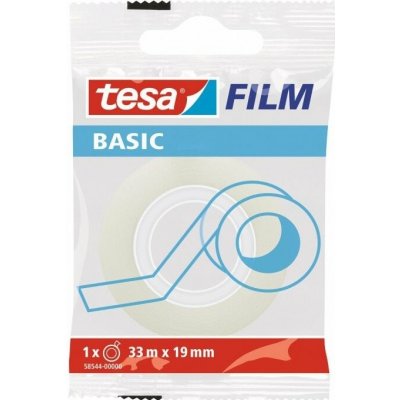 TESA lepící páska BASIC transparentní, 33 m, 19 mm – Zboží Mobilmania