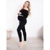 Těhotenské kalhoty Formommy těhotenské dlouhé legíny Classic Black