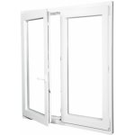 ALUPLAST Plastové okno dvoukřídlé bílé 90x140 Levé, Trojsklo Ug= 0,7 – Sleviste.cz