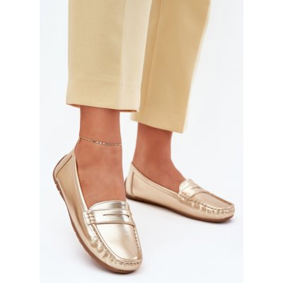 Boto Dámské Eko Kožené Mokasíny Zlaté Lenvie vícebarevná – Zboží Dáma