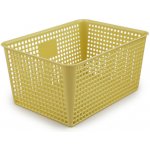 Prima-obchod Plastový košík 15x20 cm žlutá světlá – Sleviste.cz