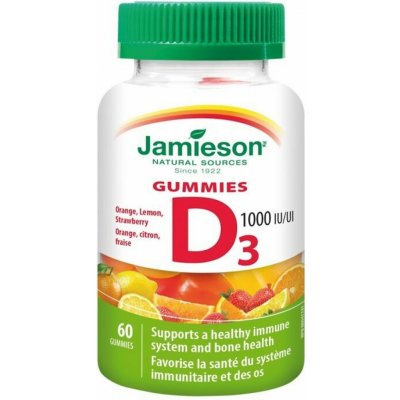 Jamieson Vitamin D3 Gummies 60 žvýkacích tablet – Hledejceny.cz