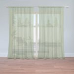 Sablio Záclony Zelená serene: 2ks 150x250cm – Hledejceny.cz