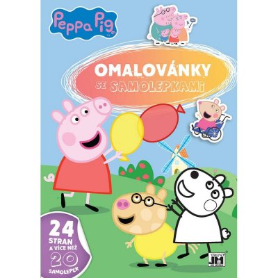 Jiri Models Omalovánky A4 se samolepkami Prasátko Peppa – Zboží Mobilmania