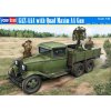 Sběratelský model Hobby Boss GAZ-AAA with Quad Maxim AA Gun 1:35