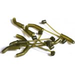 Ridgemonkey Rovnátko Connexion Mini D-Rig Kickers Small Weed Green 10 ks – Zboží Mobilmania