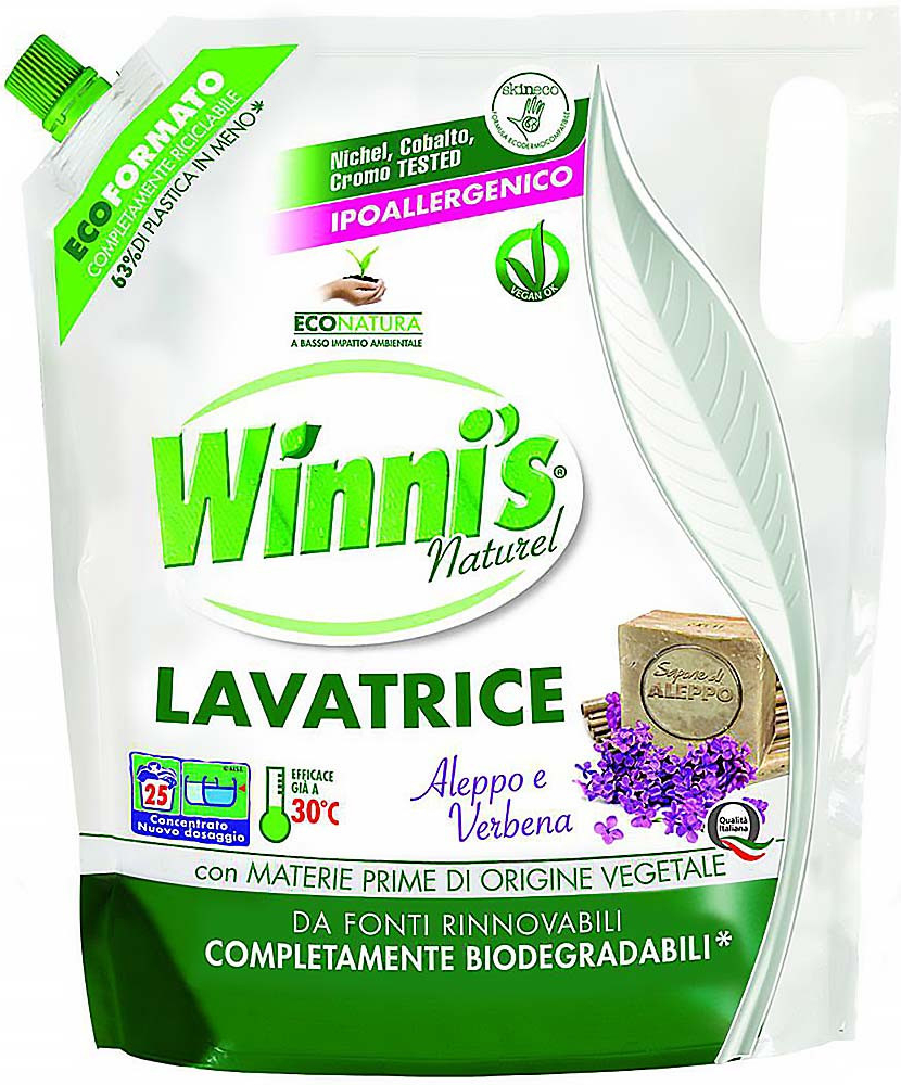 Winni's Lavatrice Aleppo e Verbena - eco-ricarica 1.25l