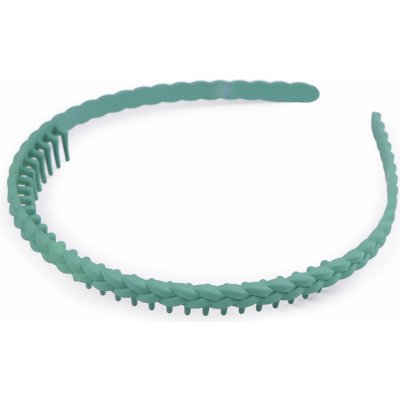 Prima-obchod Plastová čelenka do vlasů s hřebínkem, barva 3 zelená šalvěj tmavá – Hledejceny.cz