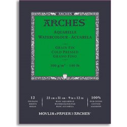 Arches Skicák v lepené vazbě 23 x 31 cm 300g 12 listů