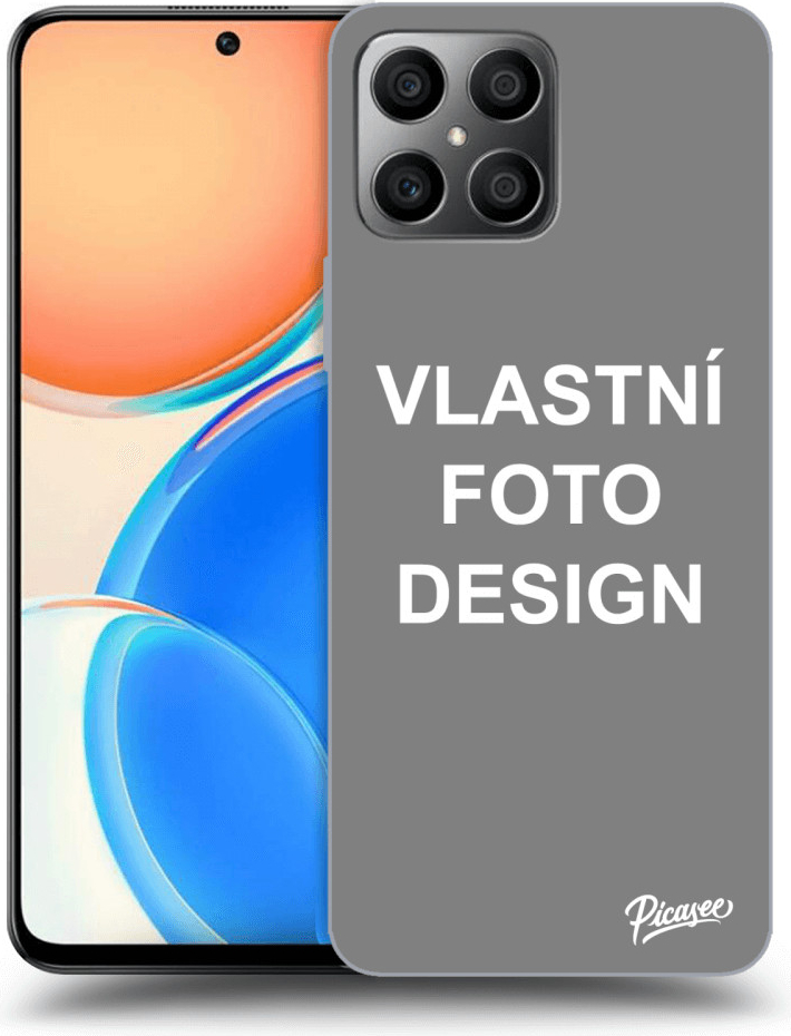 Pouzdro Picasee silikonové Honor X8 - Vlastní design/motiv čiré