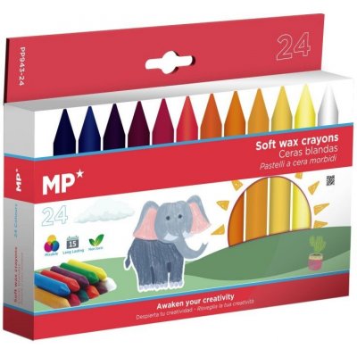 Main Paper S.L. pastelky voskové Soft wax crayons sada 24 ks – Hledejceny.cz