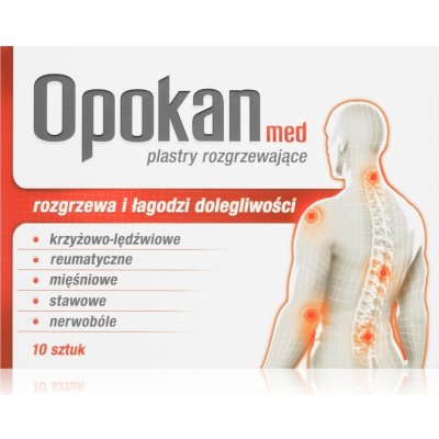 Opokan Med hřejivá náplast pro úlevu od bolesti svalů a kloubů 10 ks – Zbozi.Blesk.cz