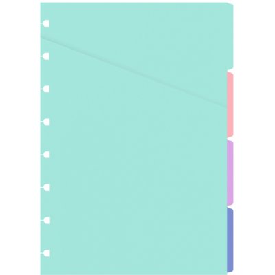 Filofax Notebook, rozřazovač, pastelové barvy, A5 – Zboží Živě