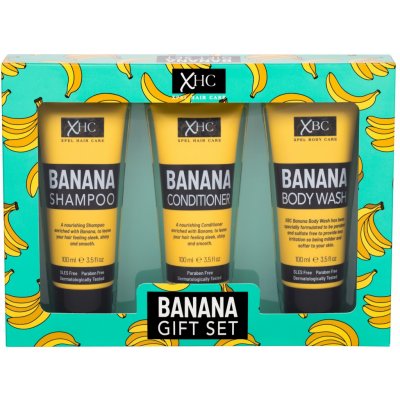 Xpel Banana šampon 100 ml + kondicioner 100 ml + sprchový gel 100 ml dárková sada