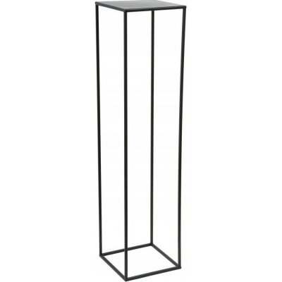 HowHomely STOJAN NA KVĚTINÁČ SIMPLE 100x24x24 cm ČERNÁ – Zboží Dáma