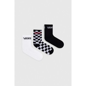 VANS BOYS CLASSIC CREW SOCKS Black Checkerboard