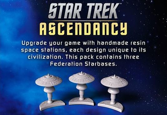 Gale force Nine Star Trek Ascendancy Federation starbases pack