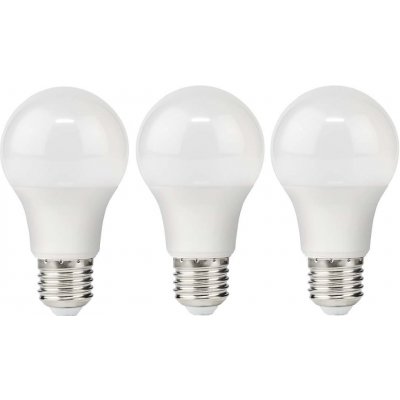 Nedis LBE27A601P3 LED žárovka, E27, A60, 220V, 4,9W, teplá bílá, 470lm, 2700K, matná, 3ks LBE27A601P3 – Hledejceny.cz