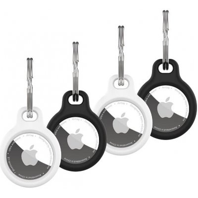 AirTag poutko FIXED Silky pro Apple AirTag 4ks 2x černé + 2x bílé (FIXSILD4-756) – Zboží Živě