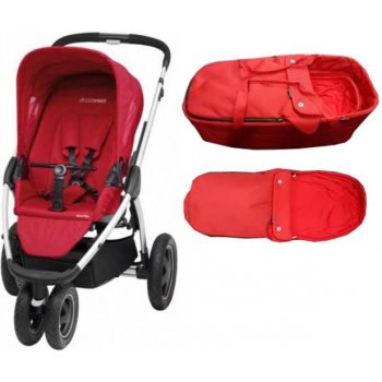 Maxi-Cosi Mura Plus 3 + Soft Carrycot 2015 intense červený