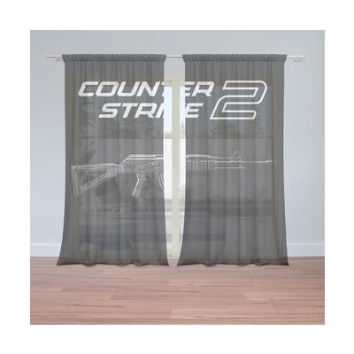 Sablio Záclony Counter Strike 2 AK: 2ks 150x250cm – Hledejceny.cz