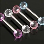 Šperky4U piercing do jazyka PJ01154-Q – Zboží Dáma