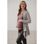 Těhotenský zavinovací kardigan Grey Melange – Zboží Dáma
