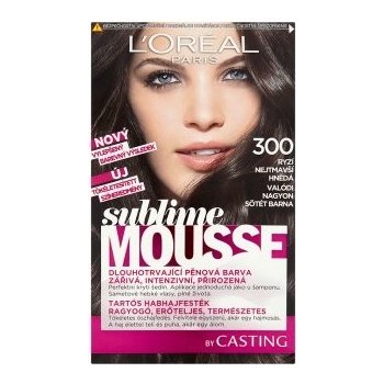 L'Oréal Sublime Mousse barva na vlasy 300 Pure Darkest Brown od 180 Kč -  Heureka.cz