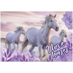 Derform podložka na stůl I love horses oboustranná – Sleviste.cz