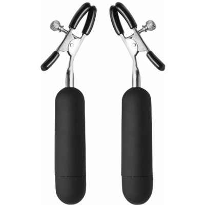 Master Series Dark Passion Vibrating Nipple Clamps – Zboží Mobilmania