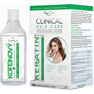 Clinical Hair Care 120 tobolek 4měsíční kúra + keratin 100 ml – Zboží Mobilmania