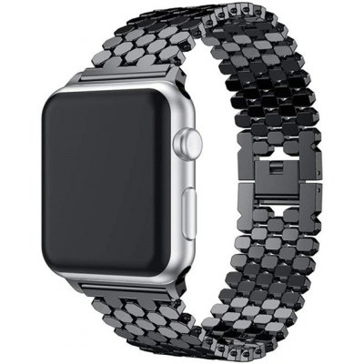 AW Kovový DOT řemínek pro Apple Watch - Černý Šířka uchycení řemínku: 38/40/41mm Černý IRAWKD02 – Zboží Mobilmania