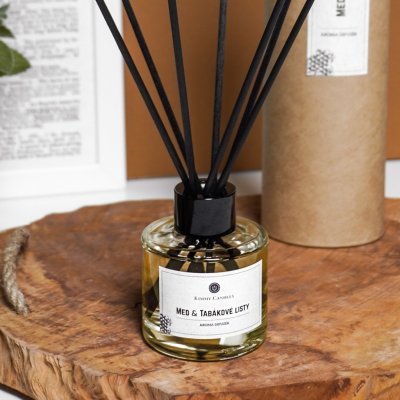 Kimmy Candles Aroma difuzér Med & Tabákové listy 100 ml – Zboží Dáma