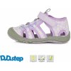 Dětské trekové boty D.D.Step G065, Mauve kytky