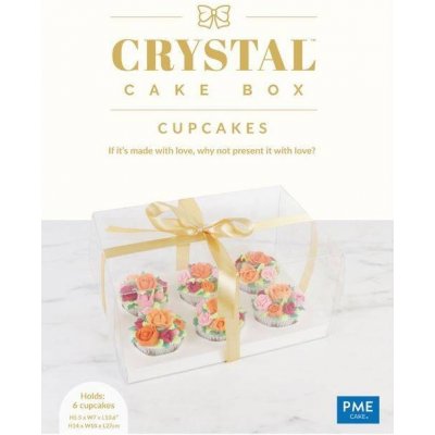 Průhledná krabice na cupcakes 6ks, 14 x 18 x 27 cm - PME – Zboží Dáma