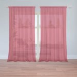 Sablio Záclony Červená cherry: 2ks 150x250cm – Hledejceny.cz