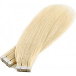 Vlasové PU pásky Tape in na prodlužování vlasů 30cm 613 nejsvětlejší blond – Hledejceny.cz