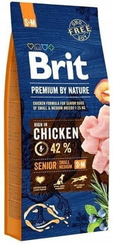 Brit Premium By Nature Senior Small/Medium Chicken 15 kg