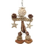 Flamingo hračka přírodní závěs 20 x 5,5 x 33 cm – Zboží Mobilmania