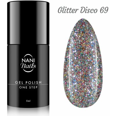 NANI gel lak One Step Glitter Disco 5 ml – Sleviste.cz